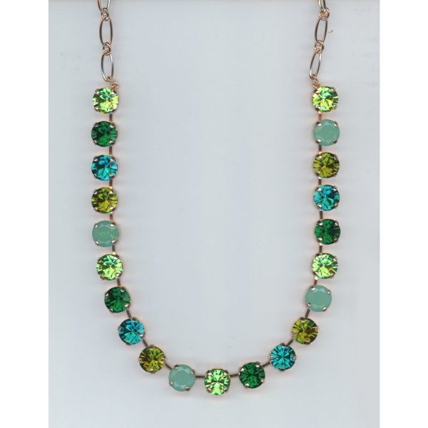 Necklace By Mariana Woman Luminous Peridot and Blue Zircon Swarovski Crystals