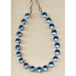Necklace By Mariana Woman Vibrant Aquamarine Swarovski Crystals