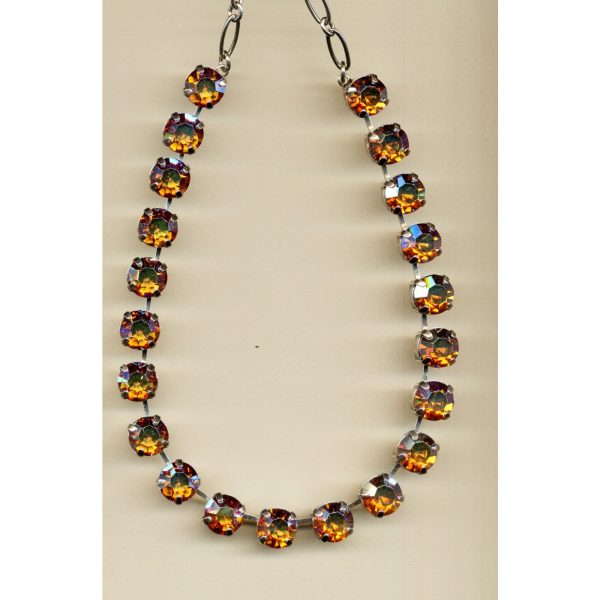Necklace By Mariana Woman Charming Topaz AB Swarovski Crystals