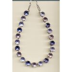 Necklace By Mariana Woman Chic Light Topaz and Sapphire Swarovski Crystals - Image 2
