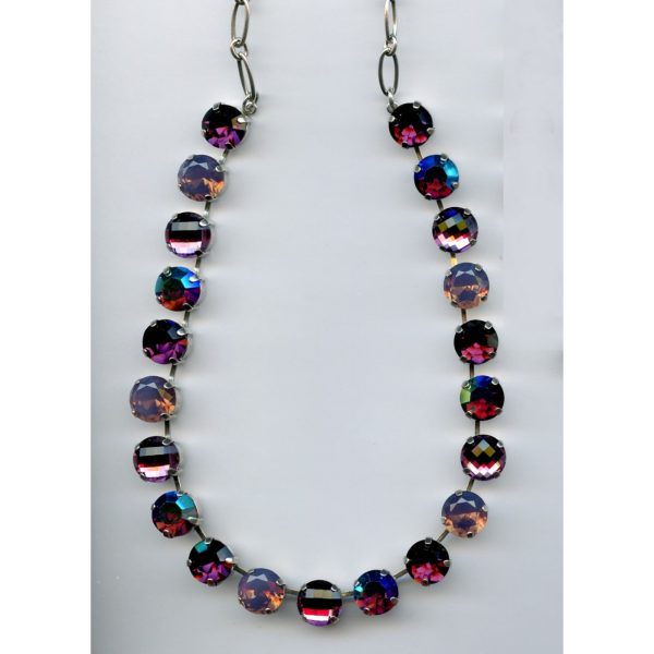 Necklace By Mariana Woman Lavender Opalescent and Purple AB Swarovski Crystals