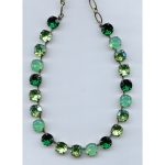 Necklace By Mariana Woman Pacific Opal and Peridot and Swarovski Crystals - Image 2