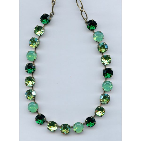 Necklace By Mariana Woman Pacific Opal and Peridot and Swarovski Crystals