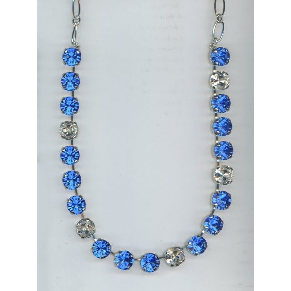 Necklace By Mariana Woman Lovely Clear and Sapphire Swarovski Crystals