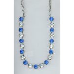 Necklace By Mariana Woman Captivating Sapphire and Clear Swarovski Crystals - Image 2