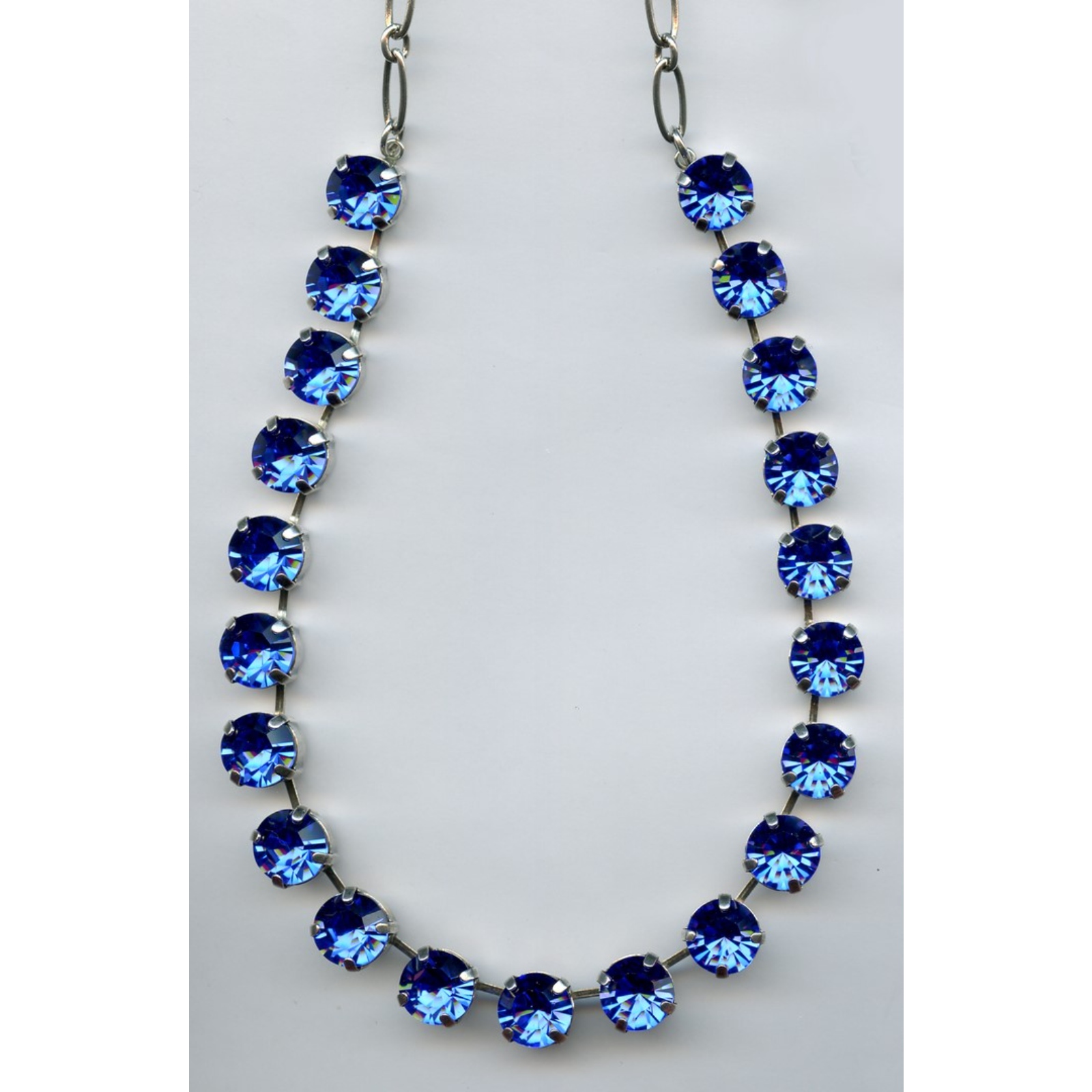 N-3474-206206-SP-2 Necklace By Mariana Woman Lovely Sapphire Swarovski Crystals - Image 1