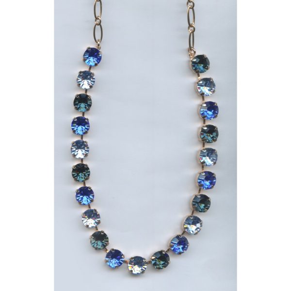 Necklace By Mariana Woman Sapphire and Light Blue and Montana Swarovski Crystals