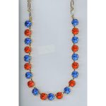 Necklace By Mariana Woman Classic Sapphire and Hyacinth Swarovski Crystals