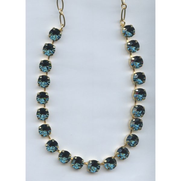 Necklace By Mariana Woman Contemporary Montana Blue Swarovski Crystals