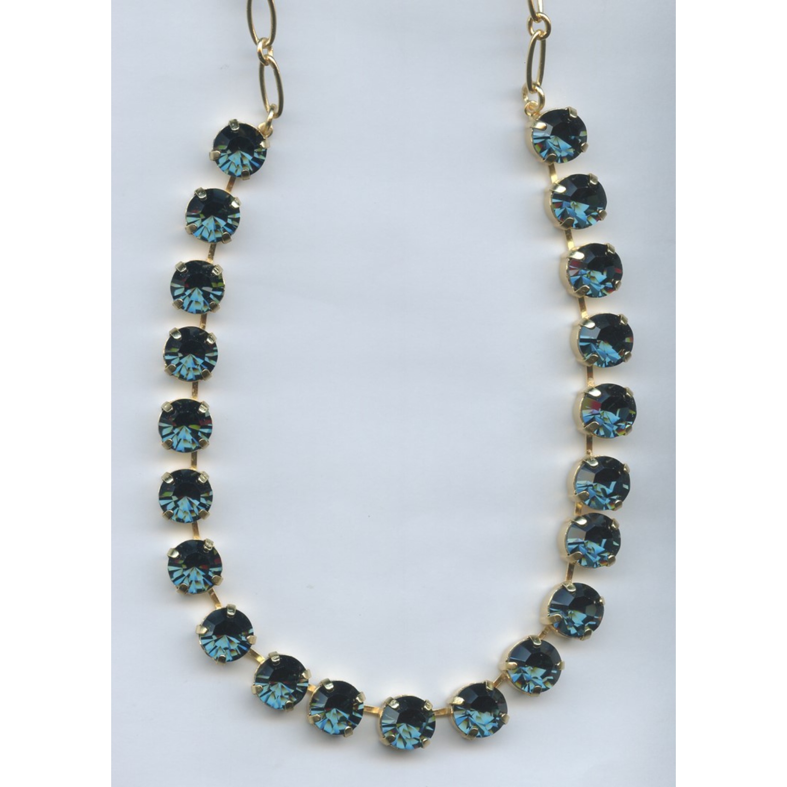 N-3474-207207-SP-2 Necklace By Mariana Woman Contemporary Montana Blue Swarovski Crystals - Image 1