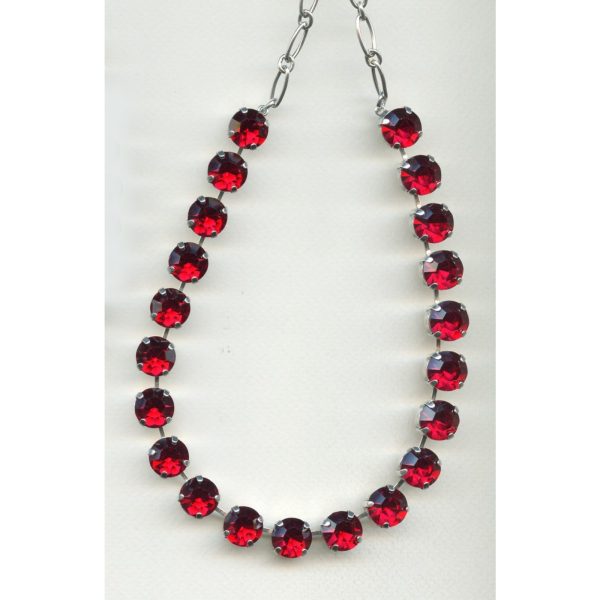 Necklace By Mariana Woman Delicate Siam Swarovski Crystals