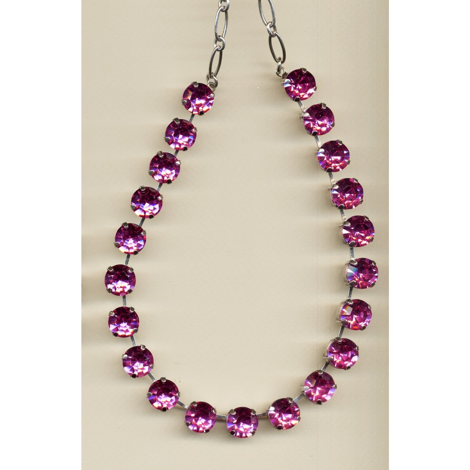 N-3474-209-YG-2 Necklace By Mariana Woman Modern Rose Swarovski Crystals - Image 1