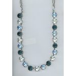 Necklace By Mariana Woman Elegant Montana Blue and Light Blue Swarovski Crystals