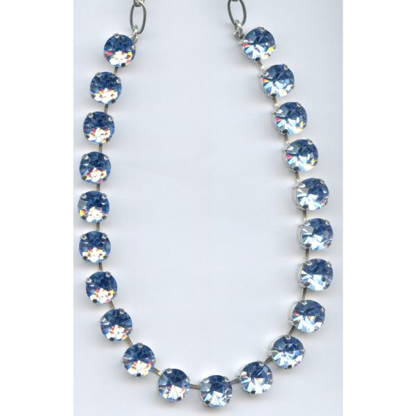 Necklace By Mariana Woman Sparkling Lt.Sapphire Swarovski Crystals