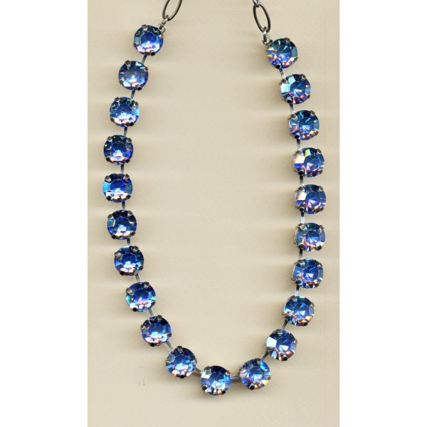 Necklace By Mariana Woman Vibrant Lt.sappire AB Swarovski Crystals