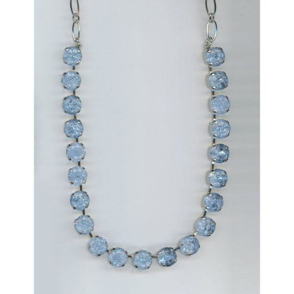 Necklace By Mariana Woman Light Sapphire Ice and Light Swarovski Crystals