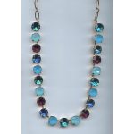 Necklace By Mariana Woman Chic Amethyst Mineral and Tanzanite Swarovski Crystals - Image 2