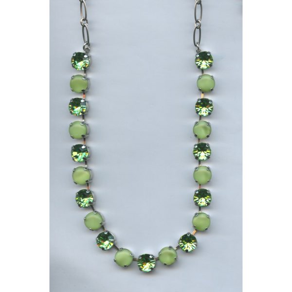 Necklace By Mariana Woman Fashionable Peridot and Green Swarovski Crystals