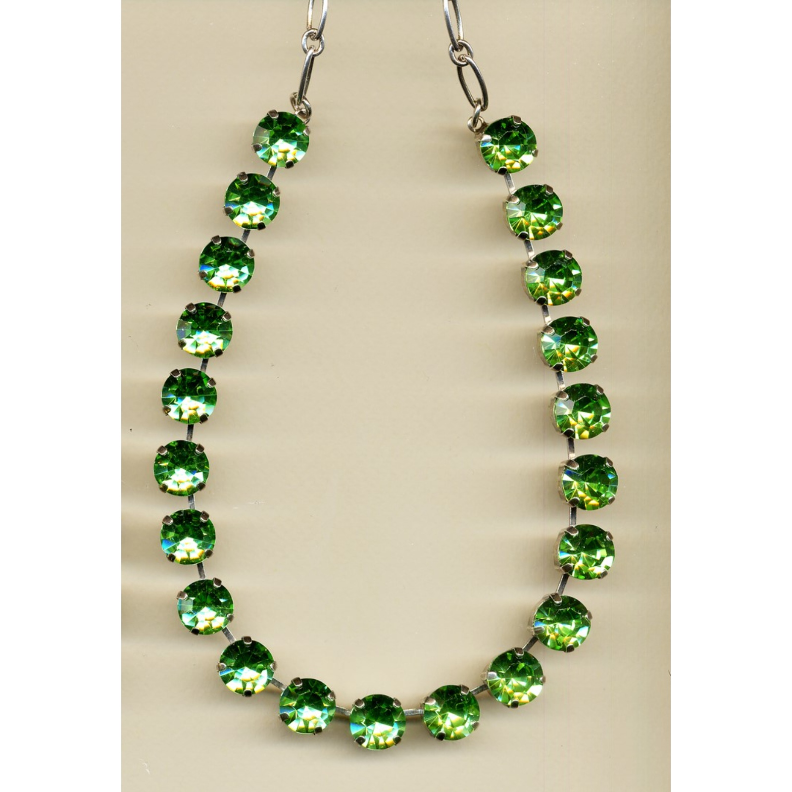 N-3474-214-YG-2 Necklace By Mariana Woman Romantic Peridot Swarovski Crystals - Image 1