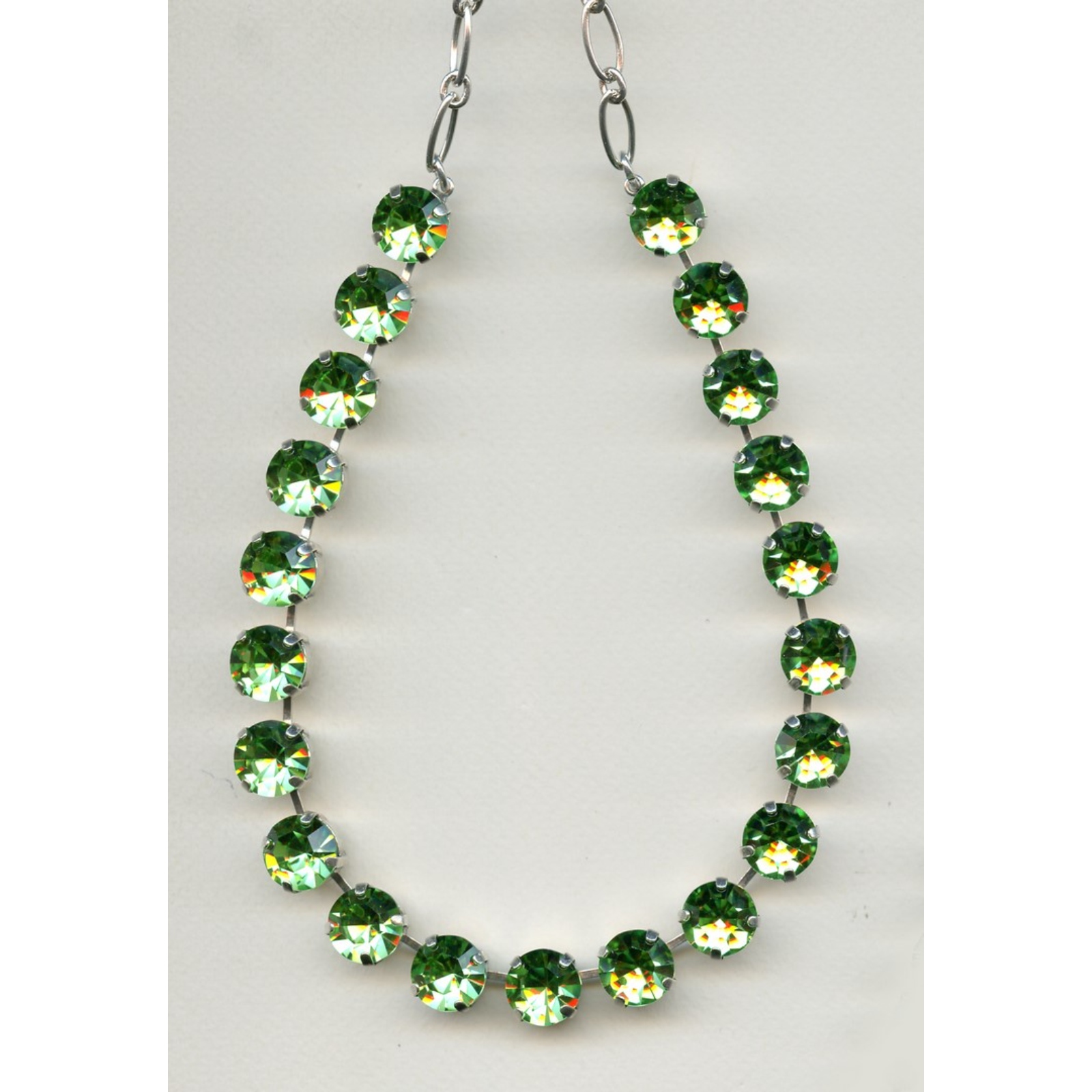 N-3474-214214-SP-2 Necklace By Mariana Woman Luminous Peridot Swarovski Crystals - Image 1