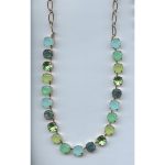 Necklace By Mariana Woman Stunning Mint and Green Swarovski Crystals - Image 2