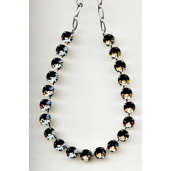 Necklace By Mariana Woman Vibrant Black Diamond Swarovski Crystals