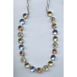 Necklace By Mariana Woman Modern Golden Shadow and Lavender Swarovski Crystals - Image 2