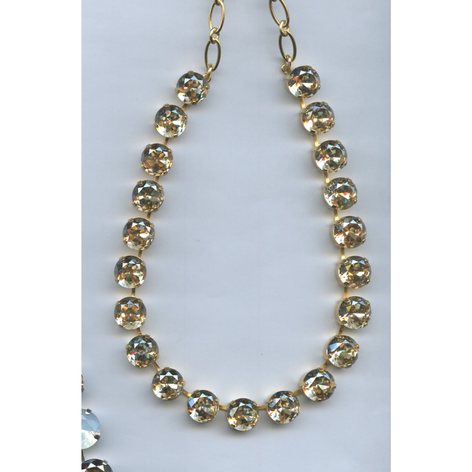 N-3474-216216-SP-2 Necklace By Mariana Woman Romantic Golden Shadow Swarovski Crystals - Image 1