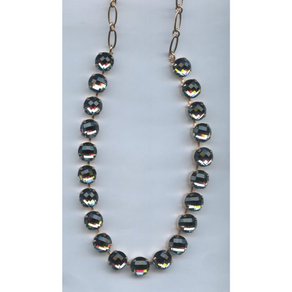 Necklace By Mariana Woman Delicate In. Sapphir Faceted Swarovski Crystals