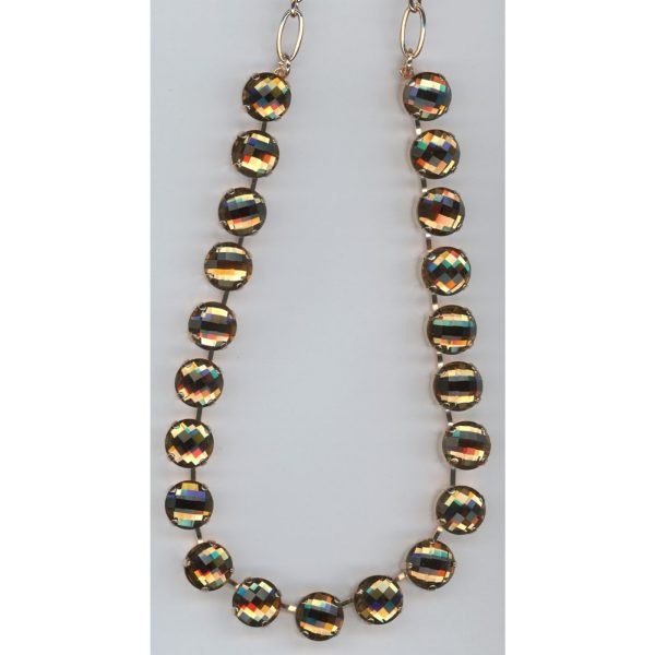 Necklace By Mariana Woman Chic Light Smoked Topaz Faceted Swarovski Crystals