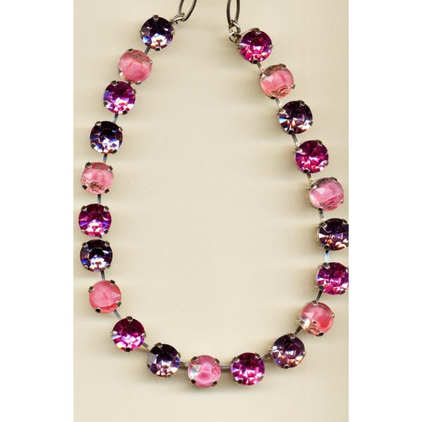 Necklace By Mariana Woman Beautiful Rose Opal and Rose Swarovski Crystals