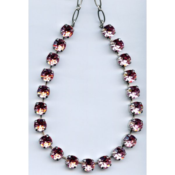 Necklace By Mariana Woman Captivating Light Rose Swarovski Crystals