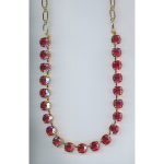 Necklace By Mariana Woman Elegant Light Siam AB Swarovski Crystals - Image 2