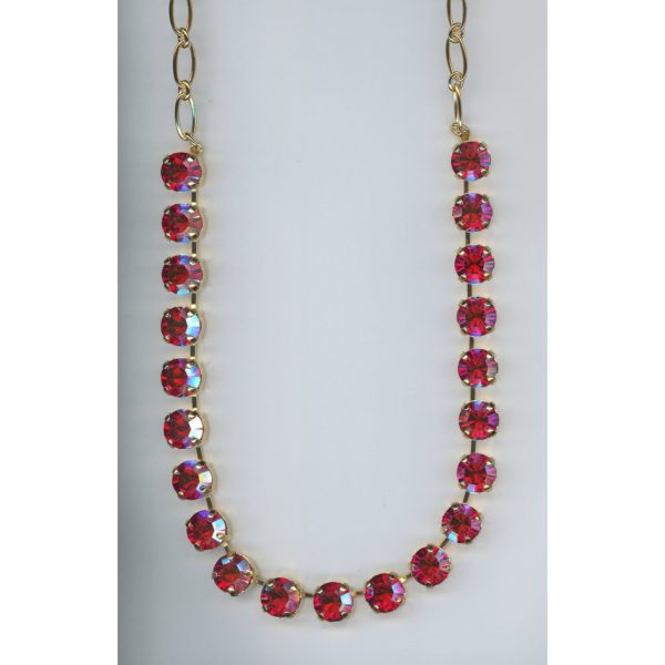 Necklace By Mariana Woman Elegant Light Siam AB Swarovski Crystals