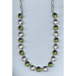 Necklace By Mariana Woman Chic Olivene and Crystal Clear Swarovski Crystals - Image 2