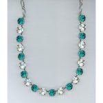 Necklace By Mariana Woman Chic Blue Zircon and Crystal Clear Swarovski Crystals - Image 2