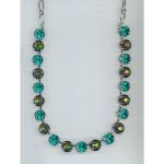 Necklace By Mariana Woman Chic Blue Zircon and Vitrail Medium Swarovski Crystals - Image 2