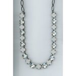Necklace By Mariana Woman Chic White Opal and Clear Crystal Swarovski Crystals - Image 2