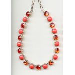 Necklace By Mariana Woman Sophisticated Hyacinth and Orange Swarovski Crystals - Image 2
