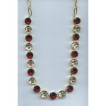 Necklace By Mariana Woman Vibrant Garnet and Golden Shadow Swarovski Crystals - Image 2