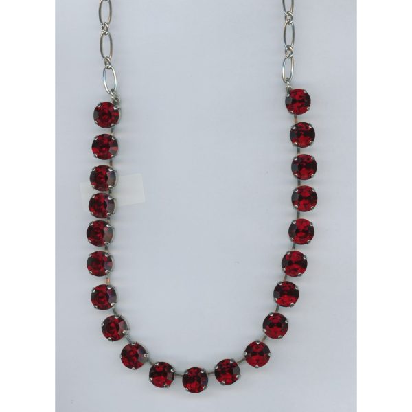 Necklace By Mariana Woman Striking Garnet Swarovski Crystals