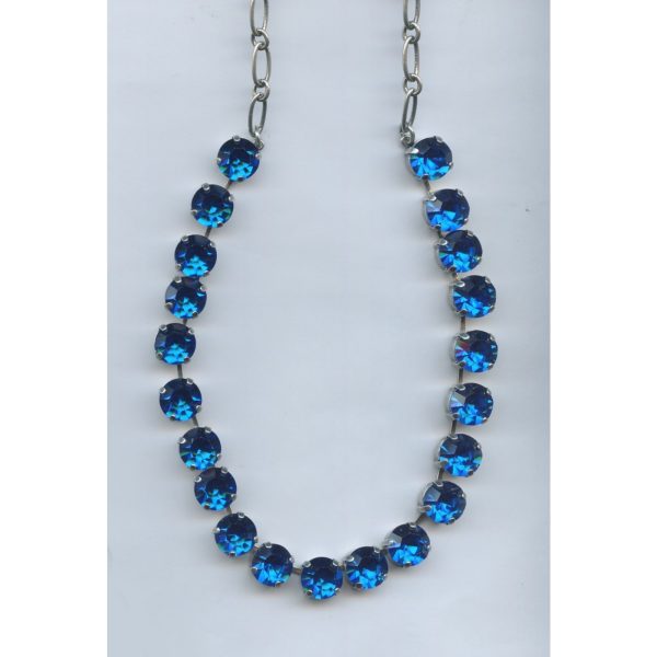 Necklace By Mariana Woman Refined Capri Blue Swarovski Crystals