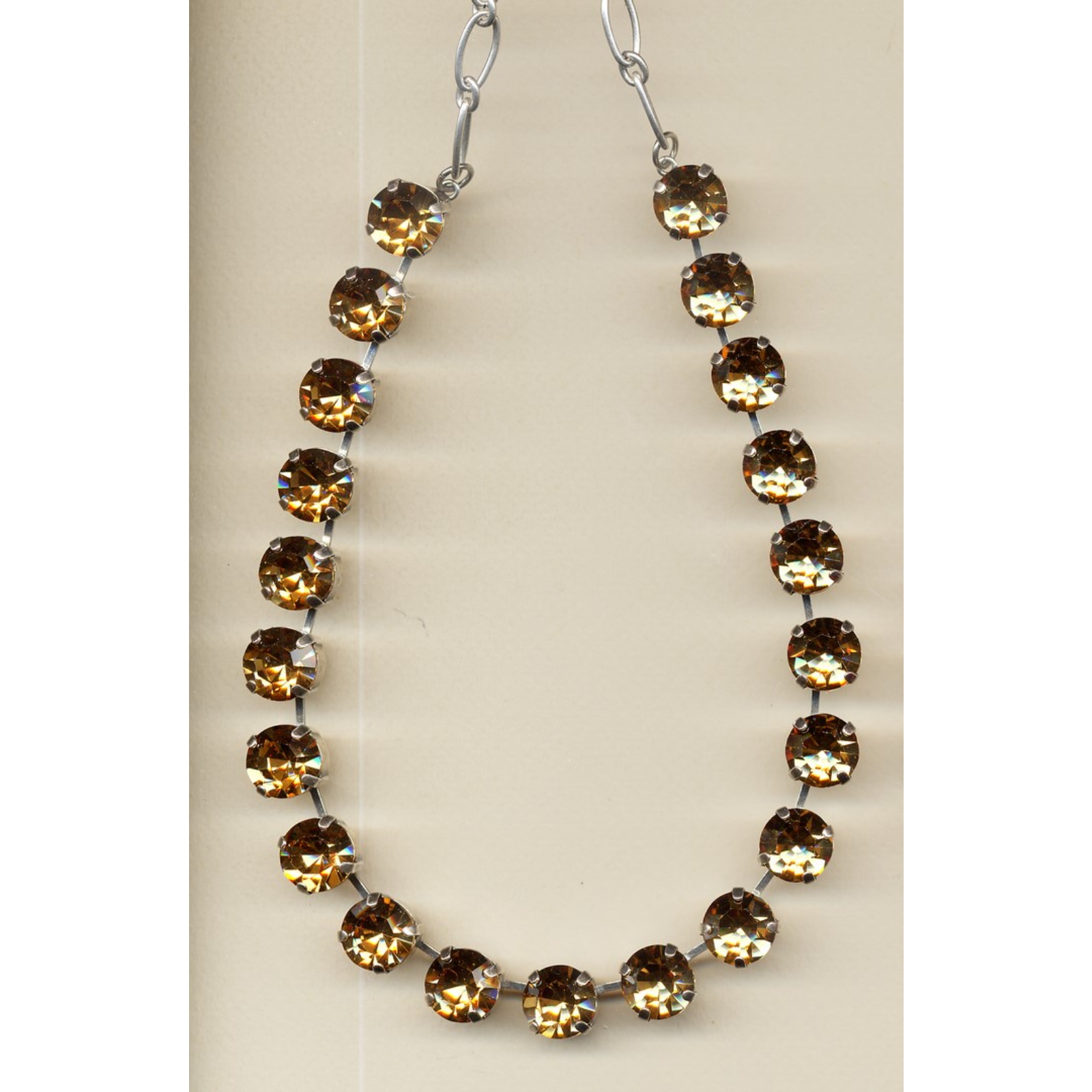 N-3474-246246-YG-2 Necklace By Mariana Woman Luxurious Light Colorado Topaz Swarovski Crystals - Image 1