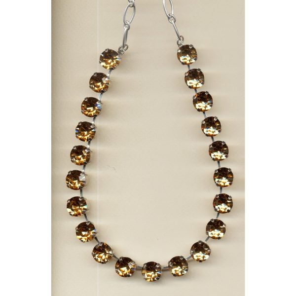 Necklace By Mariana Woman Luxurious Light Colorado Topaz Swarovski Crystals