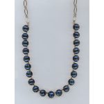 Necklace By Mariana Woman Modern Cobalt Blue Opal Swarovski Crystals