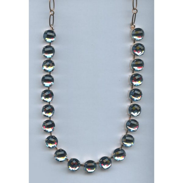 Necklace By Mariana Woman Romantic Sapphire Faceted Swarovski Crystals