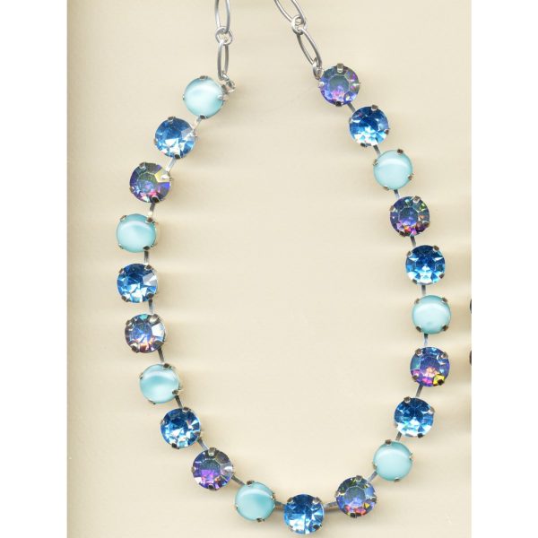 Necklace By Mariana Woman Turquoise and AB and Pacific Opal Swarovski Crystals