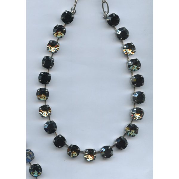 Necklace By Mariana Woman Chic Black and Crystal CosmoBlack Swarovski Crystals