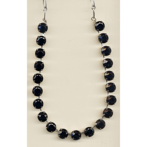 Necklace By Mariana Woman Graceful Jet Swarovski Crystals