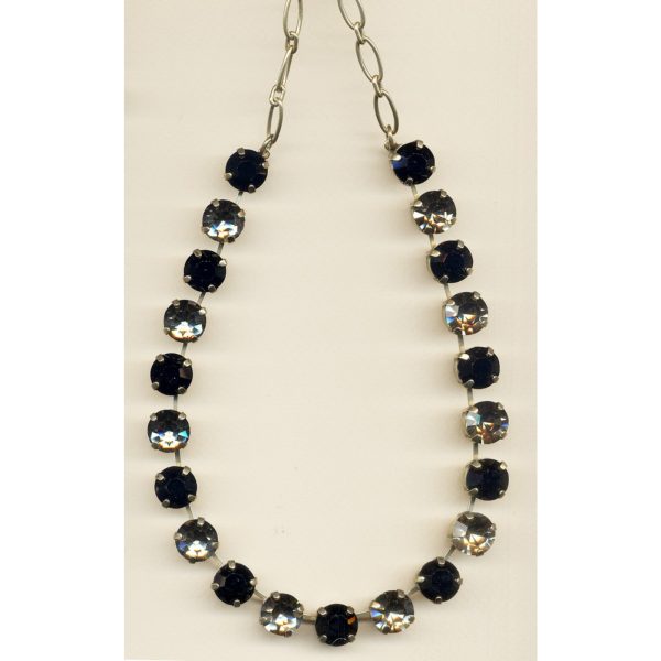Necklace By Mariana Woman Sophisticated Jet and Black Diamond Swarovski Crystals